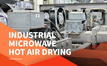 Industrial microwave hot air drying and heating technology